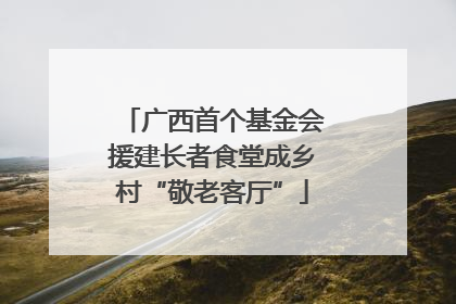 广西首个基金会援建长者食堂成乡村“敬老客厅”