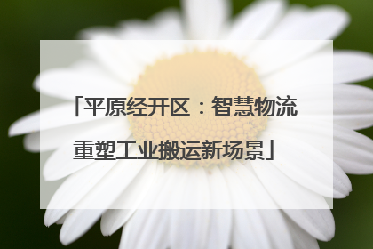 平原经开区：智慧物流重塑工业搬运新场景