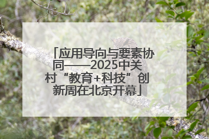 应用导向与要素协同——2025中关村“教育+科技”创新周在北京开幕