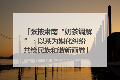张掖肃南“奶茶调解”：以茶为媒化纠纷 共绘民族和谐新画卷