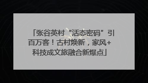 张谷英村“活态密码”引百万客！古村焕新，家风+科技成文旅融合新爆点