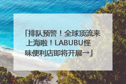 排队预警！全球顶流来上海啦！LABUBU怪味便利店即将开展→