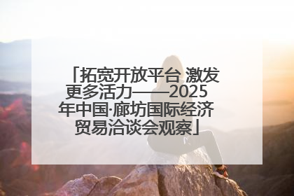 拓宽开放平台 激发更多活力——2025年中国·廊坊国际经济贸易洽谈会观察
