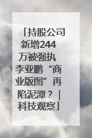 持股公司新增244万被强执 李亚鹏“商业版图”再陷泥潭？｜科技观察