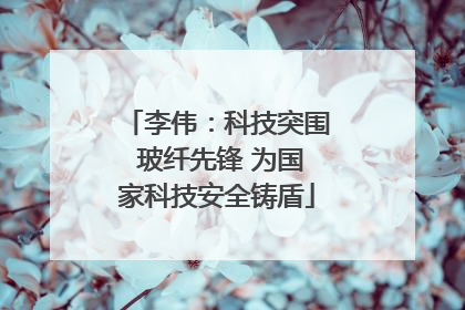 李伟：科技突围 玻纤先锋 为国家科技安全铸盾