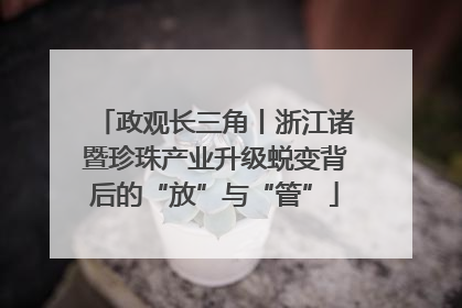 政观长三角丨浙江诸暨珍珠产业升级蜕变背后的“放”与“管”