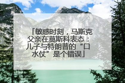 敏感时刻，马斯克父亲在莫斯科表态：儿子与特朗普的“口水仗”是个错误