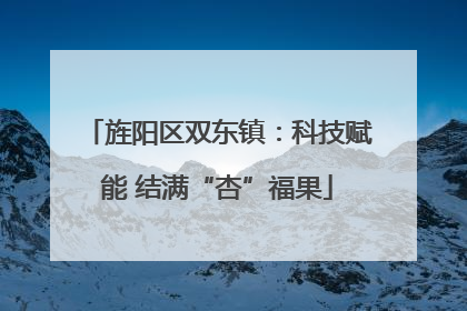 旌阳区双东镇：科技赋能 结满“杏”福果
