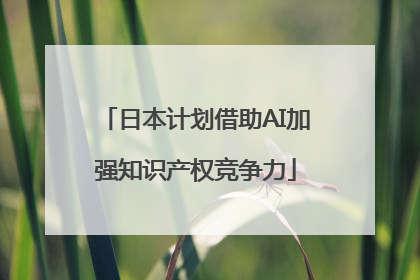 日本计划借助AI加强知识产权竞争力