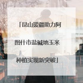 昆山援疆助力阿图什市盐碱地玉米种植实现新突破