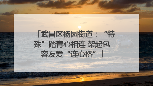 武昌区杨园街道：“特殊”踏青心相连 架起包容友爱“连心桥”