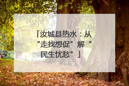 汝城县热水：从“走找想促”解“民生忧愁”