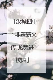 汝城四中：非遗薪火传 龙舞进校园