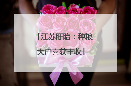 江苏盱眙：种粮大户喜获丰收