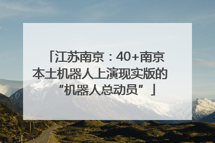 江苏南京：40+南京本土机器人上演现实版的“机器人总动员”