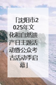 沈阳市2025年文化和自然遗产日主题活动暨公众考古活动季启幕