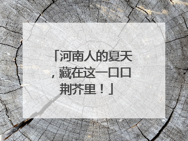河南人的夏天，藏在这一口口荆芥里！