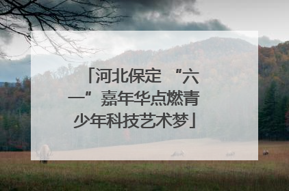 河北保定 “六一”嘉年华点燃青少年科技艺术梦