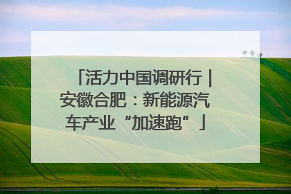 活力中国调研行｜安徽合肥：新能源汽车产业“加速跑”