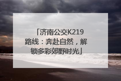 济南公交K219路线：奔赴自然，解锁多彩郊野时光