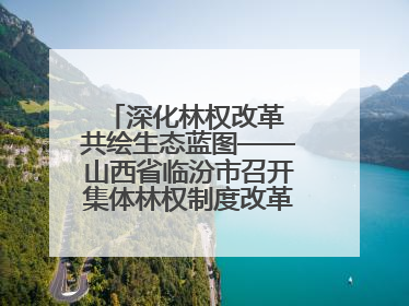 深化林权改革 共绘生态蓝图——山西省临汾市召开集体林权制度改革专题研讨会