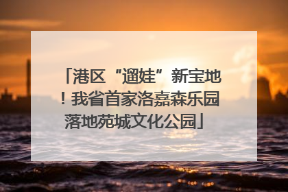 港区“遛娃”新宝地！我省首家洛嘉森乐园落地苑城文化公园