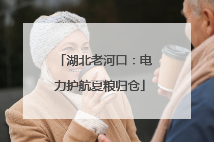 湖北老河口：电力护航夏粮归仓