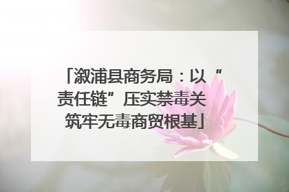 溆浦县商务局：以“责任链”压实禁毒关 筑牢无毒商贸根基