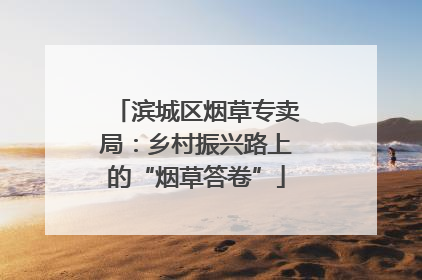 滨城区烟草专卖局：乡村振兴路上的“烟草答卷”