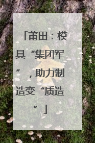 莆田：模具“集团军”，助力制造变“质造”