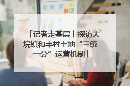 记者走基层丨探访大垸镇和丰村土地“三统一分”运营机制