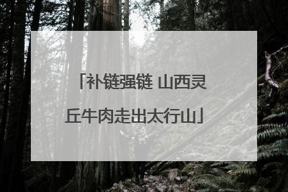 补链强链 山西灵丘牛肉走出太行山