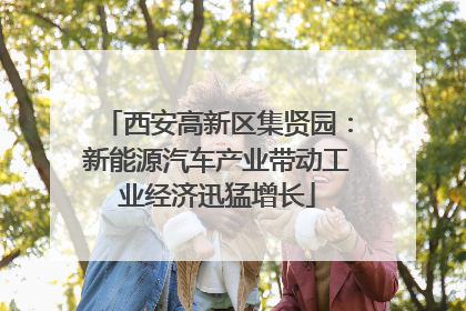 西安高新区集贤园：新能源汽车产业带动工业经济迅猛增长