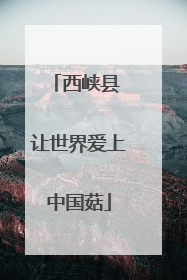 西峡县 让世界爱上中国菇