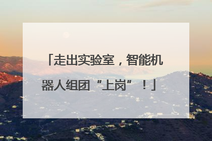 走出实验室，智能机器人组团“上岗”！