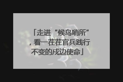 走进“候鸟哨所”，看一茬茬官兵践行不变的戍边使命