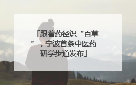 跟着药径识“百草”，宁波首条中医药研学步道发布