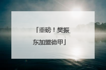 重磅！樊振东加盟德甲