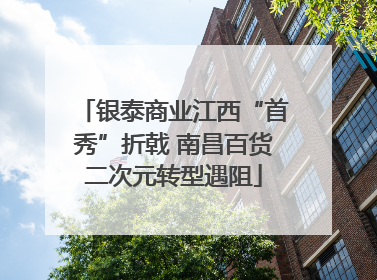 银泰商业江西“首秀”折戟 南昌百货二次元转型遇阻