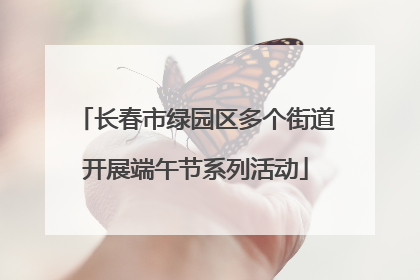 长春市绿园区多个街道开展端午节系列活动