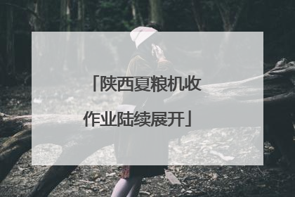 陕西夏粮机收作业陆续展开