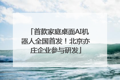 首款家庭桌面AI机器人全国首发！北京亦庄企业参与研发