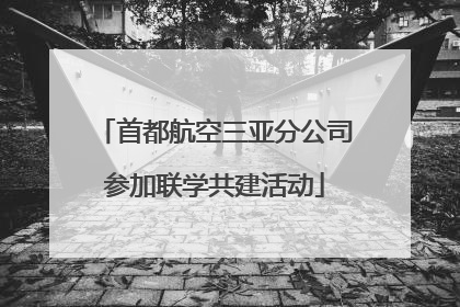 首都航空三亚分公司参加联学共建活动