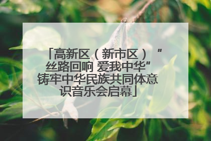 高新区（新市区）“丝路回响 爱我中华”铸牢中华民族共同体意识音乐会启幕