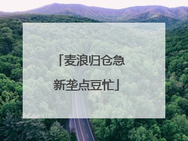 麦浪归仓急 新垄点豆忙