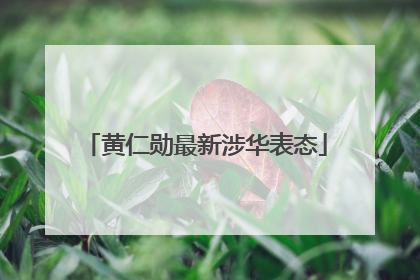 黄仁勋最新涉华表态