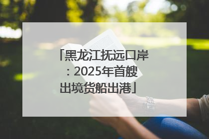 黑龙江抚远口岸：2025年首艘出境货船出港