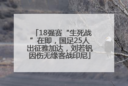 18强赛“生死战”在即，国足25人出征雅加达，刘若钒因伤无缘客战印尼