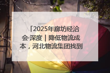 2025年廊坊经洽会·深度｜降低物流成本，河北物流集团找到一把“金钥匙”