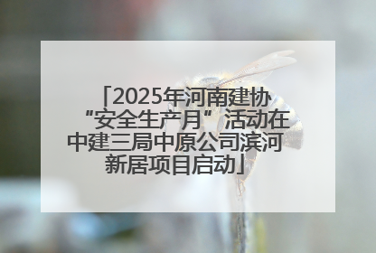 2025年河南建协“安全生产月”活动在中建三局中原公司滨河新居项目启动